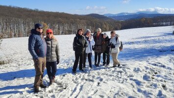 Téli tematikus fatörzsbarlang túra a szubtrópusi Miocén Parkból a felvidéki oldalra
