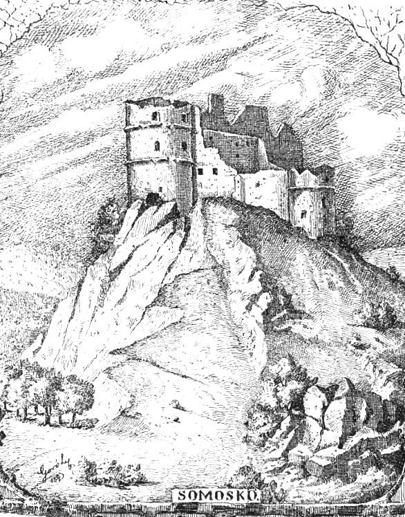 Ruins of Somoskő at the 19th century. Picture at Ország-Világ mazain (1885)